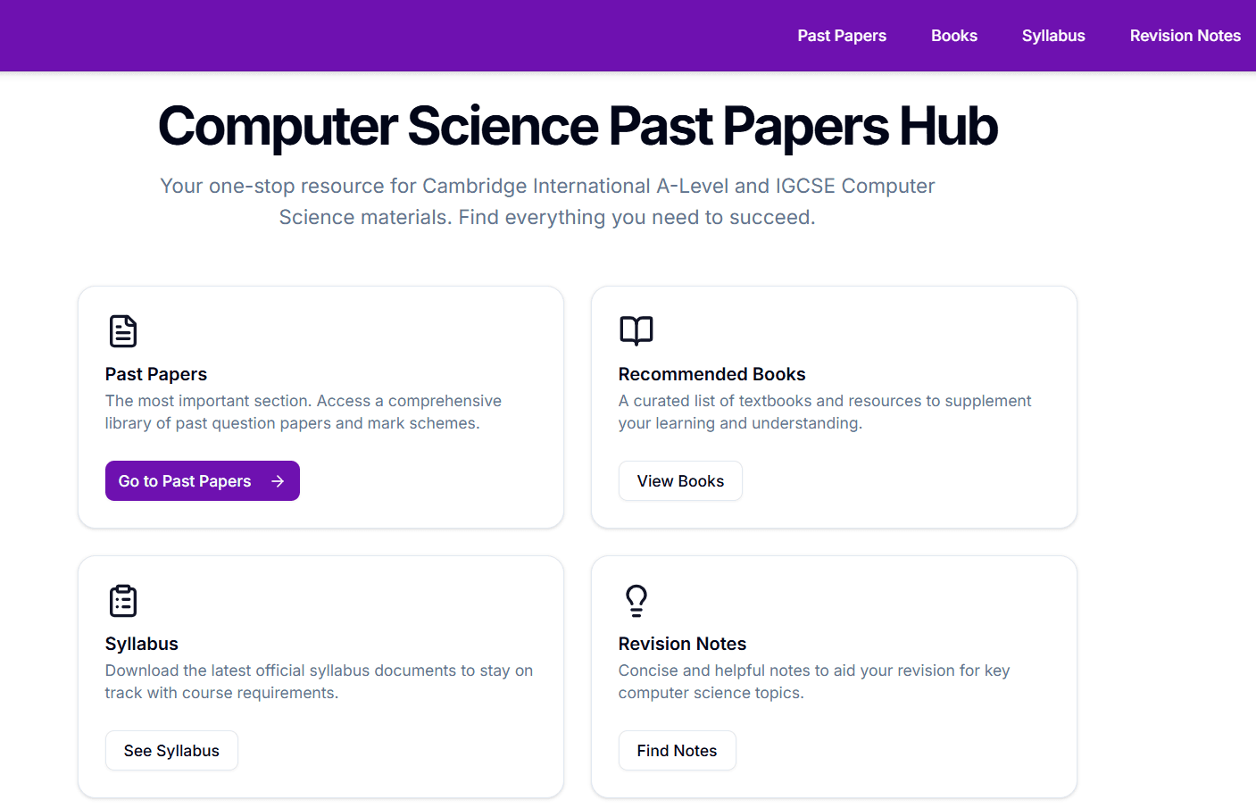 CS Revision Platform
